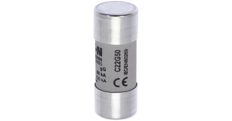 Gyors szállítás Hengeres biztosítóbetét gG gL/gG 22x58mm 50A 690V AC Bussmann EATON