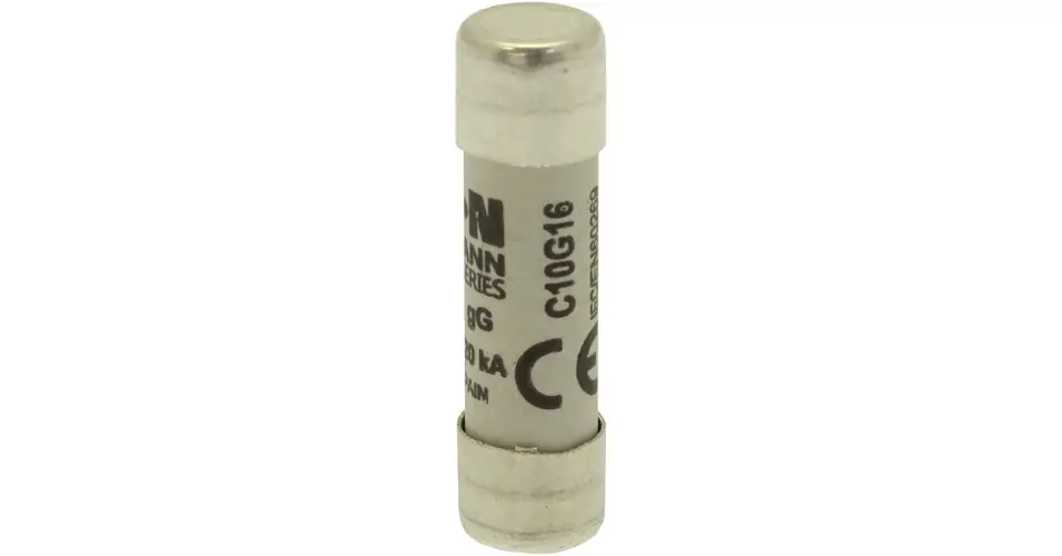 Hengeres biztosítóbetét gG gL/gG 10x38mm 16A 500V AC Bussmann EATON Szuper ajánlat