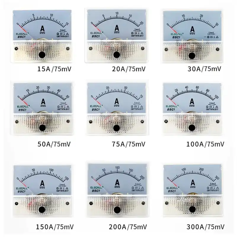 Mérési tartomány: 5KA 75mv - 1db Pointer DC Amperométer 85C1-A mechanikus mérőfej 15A~5KA/75mv Népszerű