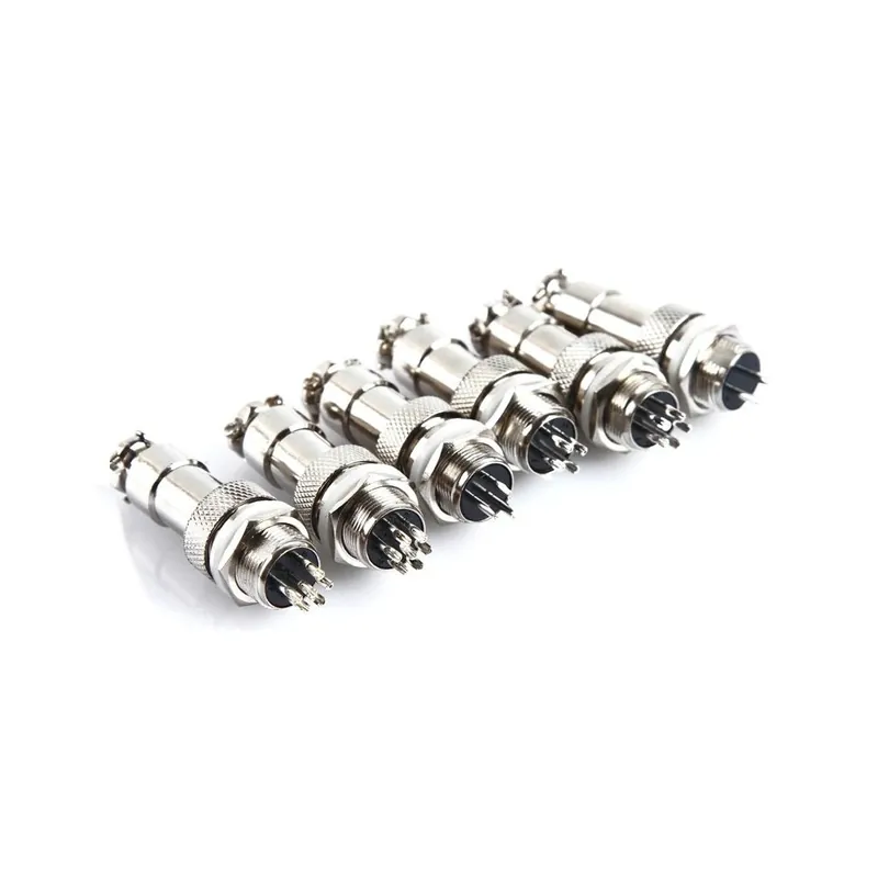 Szín: 3 tű - 1Szett 7/16" GX12 2 3 4 5 6 7 tűs dugós csatlakozó 12 mm-es M12 vezetékes panel kör alakú légi Exkluzív ajánlat