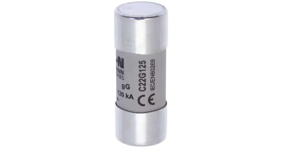 Hengeres biztosítóbetét gG gL/gG 22x58mm 125A 400V AC Bussmann EATON Olcsó