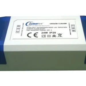 Akció LED trafó kapcs.üzem stabilizált szerelhető állandó feszültségű 24W 12V 500mA IP20 Clearled