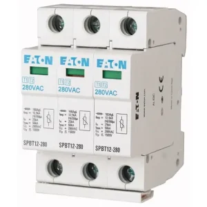 Villámáram-levezető kombi készlet 3P 1+2 TNC TN-C-S TN 280V/AC 3M SPBT12-280/3 EATON Gyors kiszállítás