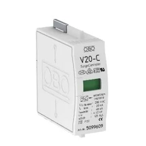 Túlfeszültség-levezető betét 1P C T2 280V/AC 40kA 1M V20-C 0-280 OBO-BETTERMANN Exkluzív ajánlat