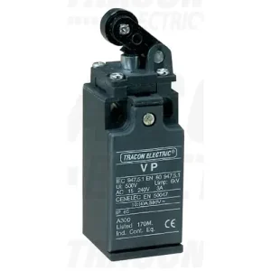 Végálláskapcsoló műanyag 1ny 1z görgős kar 2A/AC15/230V IP65 csúszó érintkező VP TRACON Akció
