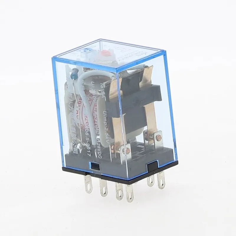 Mérete: DC 24V - 1db MY2P HH52P MY2NJ relé tekercs Általános DPDT Micro Mini elektromágneses relé kapcsoló LED-del AC Újdonság