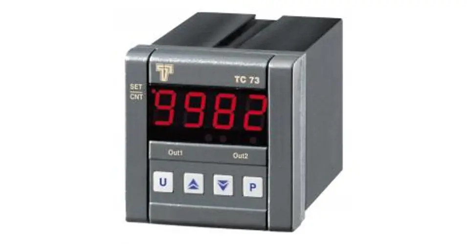 Utolsó esély Impulzusszámláló előválasztó előlapba AC/DC 115-230VAC/be 115-230V 12VDC/be TC73 ASCON