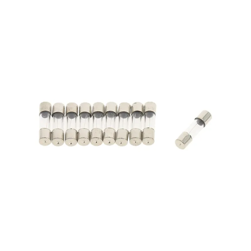 AMP: 1A - 10db Gyorsan kiolvadó üvegbiztosítékok Vegyes készlet 5*20mm 250V 0.1A 0.2A 0.5A 1A 2A 3A 4A 5A 6A 8A 10A 15A 20A Bestseller