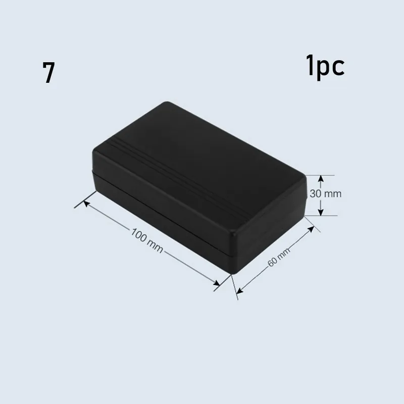 Legnépszerűbb Szín: fekete -100x60x30mm - 22 méret Kiváló minőségű projekt elektronikus projektdoboz ABS műanyag vízálló burkolatú