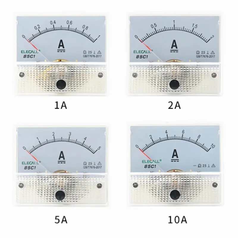Biztonságos fizetés Mérési tartomány: 20A - 1 db DC műanyag analóg mutató ampermérő Ampermérő panel 1A 2A 3A 5A 10A 20A 50A 100A