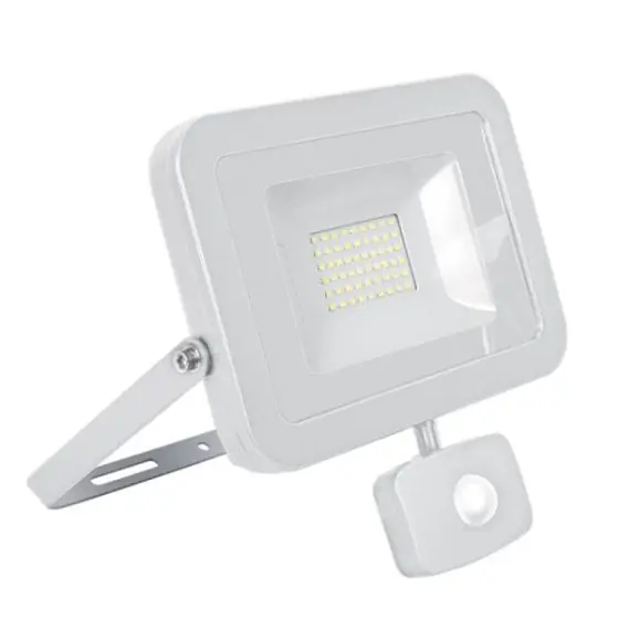 Akciós ár VEGA50 keskeny SMD LED fényvető mozgásérzékelővel 50W 4000K, fehér