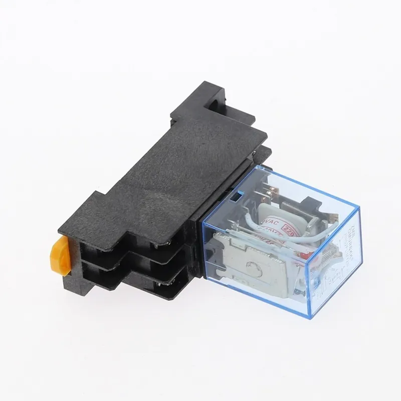 Mérete: AC 36V - AC/DC 110V 220V 12V 24V Relé tekercs Általános DPDT Micro Mini elektromágneses relé kapcsoló aljzattal Vedd meg online