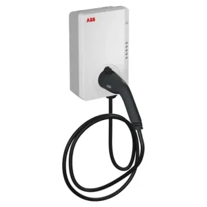 Népszerű E-autó töltő RFID 5m-kábel 3-fázis 1x 11kW fali 1xT2 IP54 műanyag Terra AC-W11-G5-R-0 ABB
