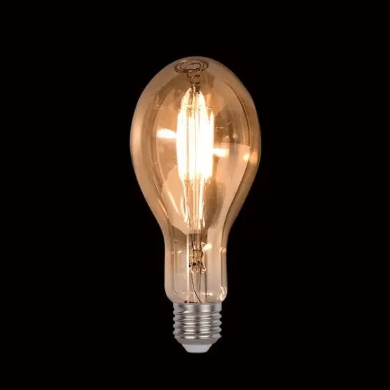 Újdonság LED vintage fényforrás dimmerelhető 8W E27 átmérő:110mm melegfehér arany