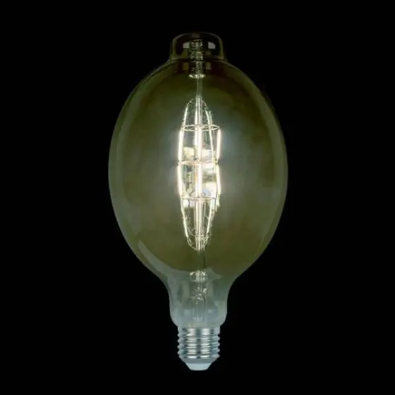 Árengedmény LED vintage fényforrás dimmerelhető 8W E27 átmérő:180mm melegfehér  füstszínű