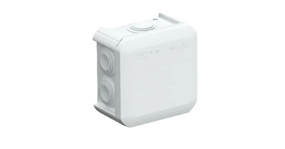Kötődoboz falonkívüli műanyag 90mm x 90mm 52mm szürke IP55 T 40 OBO-BETTERMANN Olcsóbb