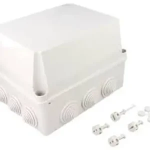 Kötődoboz falonkívüli műanyag 220mm x 170mm 150mm szürke teli fedél-fedél IP55 System Pro E ABB Azonnali szállítás