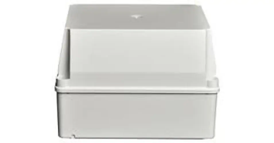 Csak ma Kötődoboz falonkívüli műanyag 310mm x 240mm 160mm szürke teli fedél-fedél IP55 System Pro E ABB