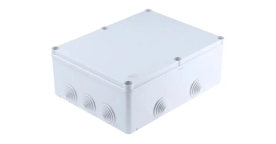 Kötődoboz falonkívüli műanyag 310mm x 240mm 110mm szürke teli fedél-fedél IP55 System Pro E ABB Szezonális akció
