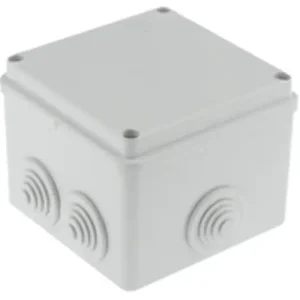 Azonnal elérhető Kötődoboz falonkívüli műanyag 100mm x 100mm 80mm szürke teli fedél-fedél IP55 System Pro E ABB
