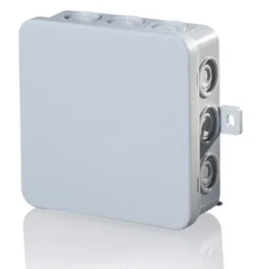 Nézd meg most Kötődoboz falonkívüli 100mmx 100mmx 40mm szürke műanyag IP54 12 kábel/cső E114 F-TRONIC