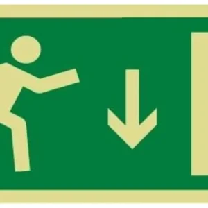 Azonnali szállítás Utánvilágító tábla kijárat-jelzés le acryl lap Papp Gábor