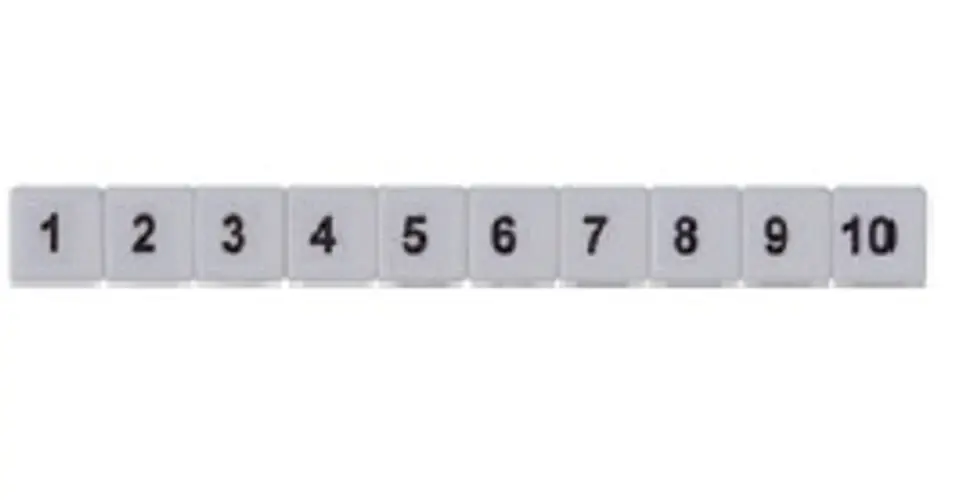 Vedd meg online Sorkapocsjelölő csík (41-50) vízszintes fehér 5mm modultáv. SB 5/10 FW 41-50 WH CONTA-CLIP