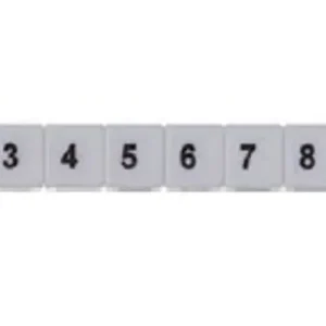 Sorkapocsjelölő csík (71-80) vízszintes fehér 6mm modultáv. SB 6/10 FW 71-80 WH CONTA-CLIP Utolsó esély