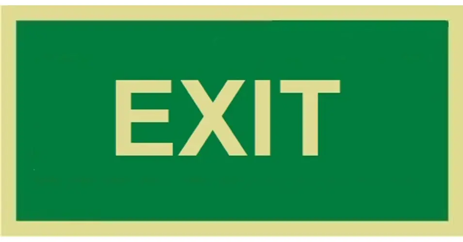 Utánvilágító tábla EXIT kijárat-jelzés acryl lap Papp Gábor Kedvezményes ár