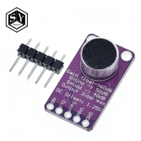 MAX9814 - MAX9814 mikrofon AGC erősítő kártya modul automatikus erősítés vezérlés az Arduino programozható támadási Legkelendőbb