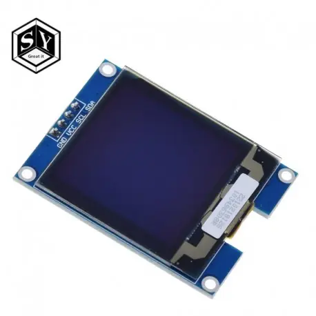 NAGYON ÚJ 1,5 hüvelykes, 128x128 OLED árnyékoló képernyő modul Raspberry Pi-hez, STM32-hez, Arduino-hoz Népszerű