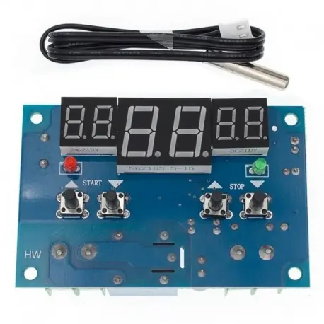 Szezonális akció W1401 - DC12V termosztát Intelligens digitális termosztát hőmérséklet-szabályozó NTC érzékelővel W1401 led
