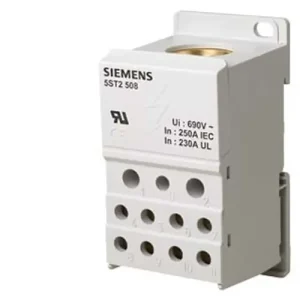 Árcsökkenés Sorkapoc elosztóblokk 1P 35…120mm2/2x2,5...25+5x2,5...16+4x2,5…10mm2 250A 5ST SIEMENS
