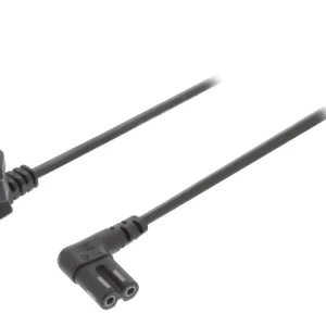 Végkiárusítás Hálózati kábel LED TV-hez 3m, 2x0,75mm2 (fekete)
