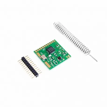 Szuper akció Mini SI4432 távoli vezeték nélküli adó-vevő kommunikációs modul 240MHZ-930MHZ rugós antenna, távolság 1000 m