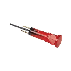 Utolsó esély 230V Glimm kontrol lámpa piros (kerek)