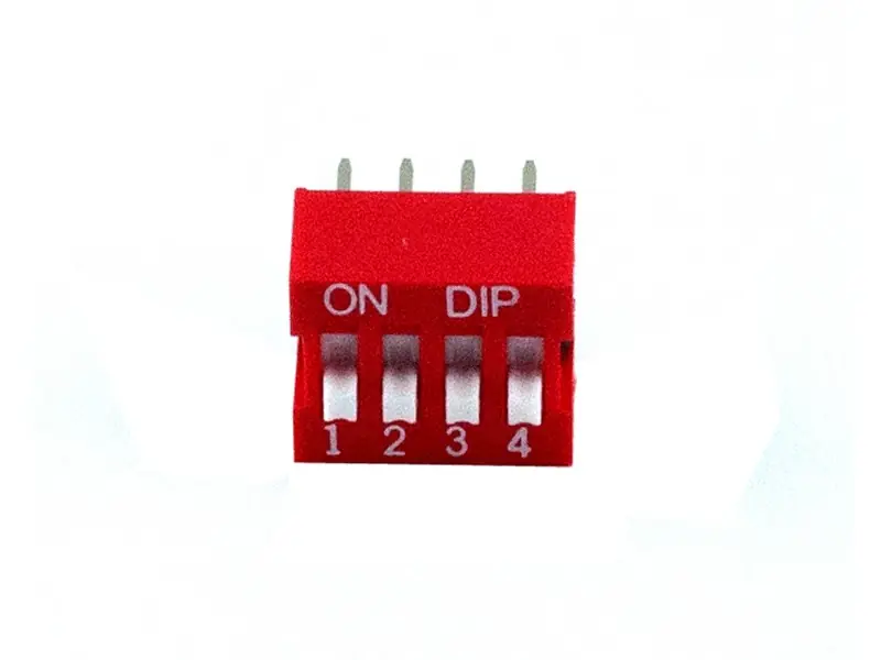 Szuper akció 4 érintkezős DIP kapcsoló Stand. Red