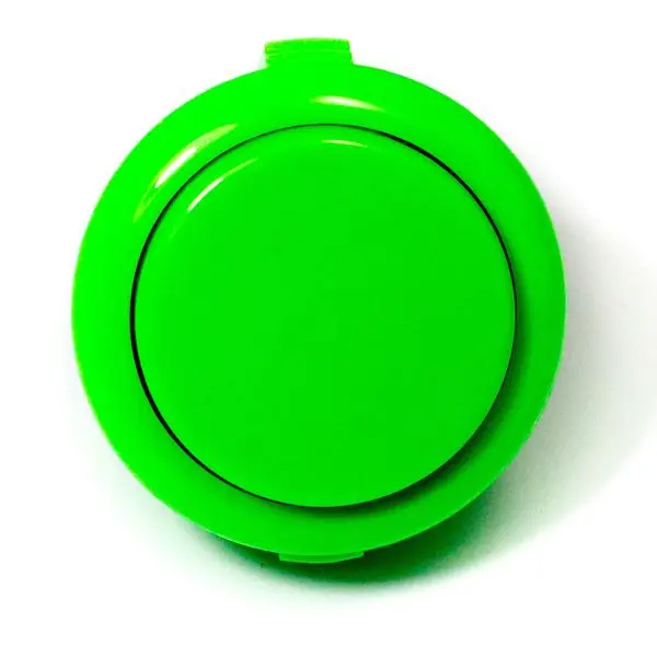 Színes kerek záró nyomógomb 33x20x2mm zöld Expressz szállítás