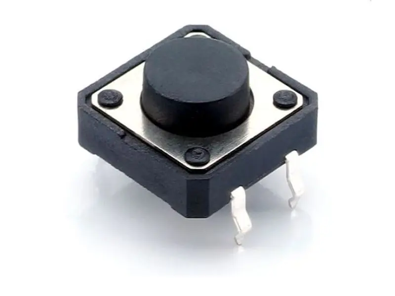 Mikrokapcsoló 12x12mm 4p gomb 4mm magasság 7.5mm (nyomóerő: 160g) Azonnal elérhető