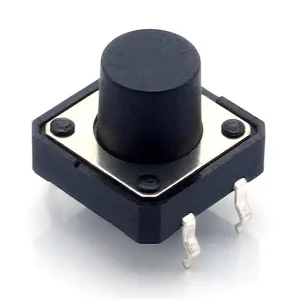 Azonnal elérhető Mikrokapcsoló 12x12mm 4p gomb 7.5mm magasság 11mm (nyomóerő: 160g)