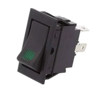 Billenő fekete 1x20A/12V 1 áramkörös ON-OFF (zöld LÁMPA 12V kontroll) Kedvezmény