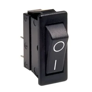 Billenő fekete I/O 1x16A/250V 1 áramkörös ON-OFF (ívelt sarok) Akció