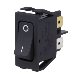 Ajánlat Billenő fekete MIDI 2 áramkörös kapcsoló ON-OFF I/O jelzéssel 16A 1552.3102