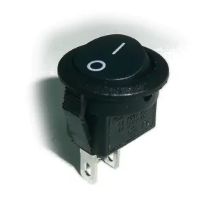 Billenő kapcsoló, miniatűr, fekete kerek, 1x3A 250V 2 pozició I/O ON-OFF Kihagyhatatlan ajánlat