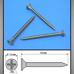 Csak ma 40mm CASING SCREWS 4X60 - csavar