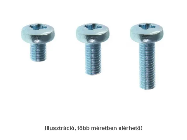 Acél csavar M3 x 3mm 0,5mm menet emelkedés, hengeres, Ph1 Kiárusítás