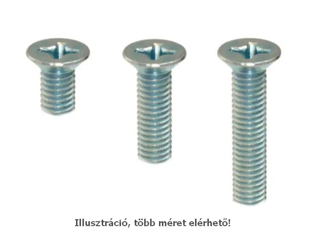 Kihagyhatatlan ajánlat Acél csavar M3 x 4mm 0,5mm menet emelkedés, kúpos, Ph1