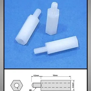 Szuper akció Távtartó 15mm M3 1belső/1külső Műa.