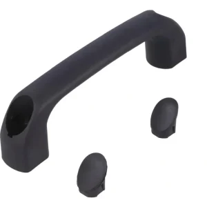 Biztonságos fizetés Fogantyú 120x35x18mm, fekete (RAL 9005) takaró színe: fekete