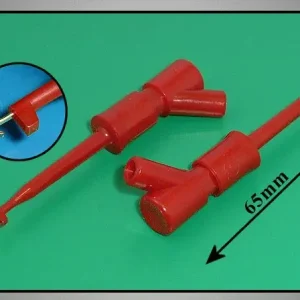Biztonságos fizetés KLEPS 2 BU PIROS +2mm banán aljzat, griff csipesz